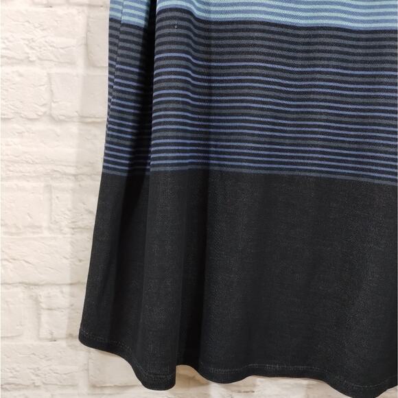 W Free People Pink Blue Floral Striped Steppin Out Tunic Top Mini Dress NWT XS - Picture 4 of 10